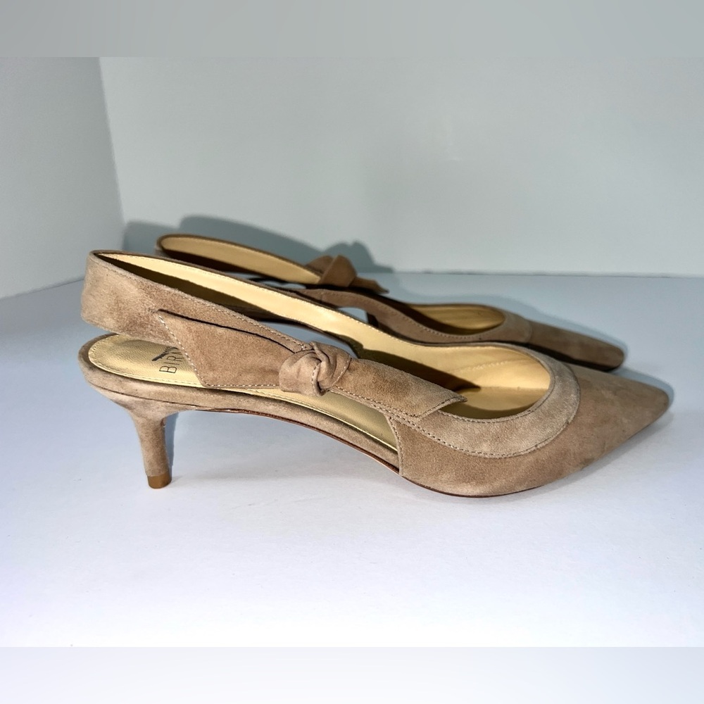 Alexandre Birman Slingback Pump in Tan Suede Size 35